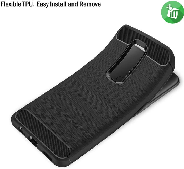 IPAKY Brushed Silicone Case Cover For OnePlus 6