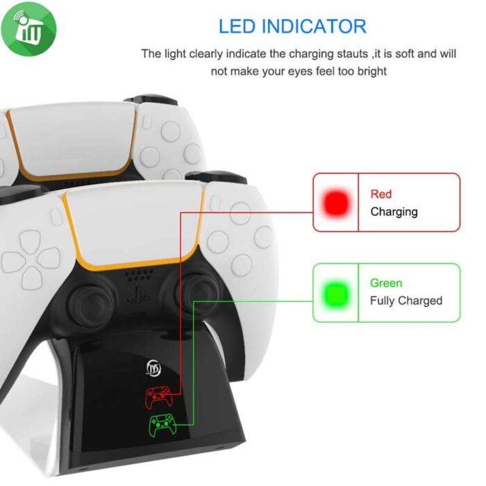 JYS Dual Charging Station For PS5 DualSense Controller