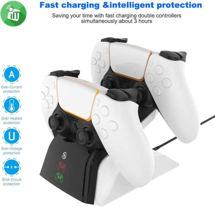 JYS Dual Charging Station For PS5 DualSense Controller