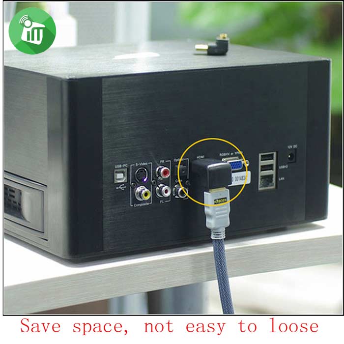 HDMi Male To HDMi Female Adapter Series 2 (90 Degree) 