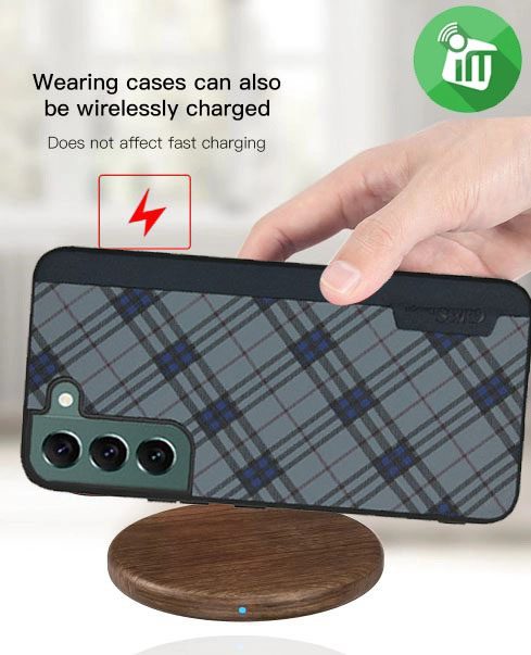 GKS Plaid Series Leather Case For Samsung Galaxy S22 Plus