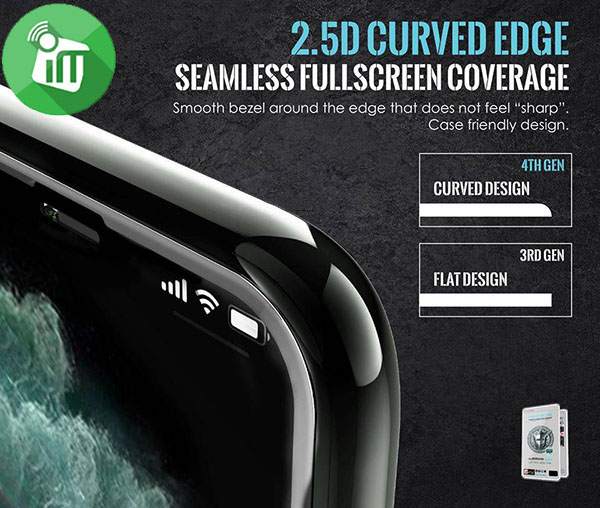 X.One Extreme 2.5D Full Coverage Shock Eliminator (4th Generation) Screen Protector For iPhone 13