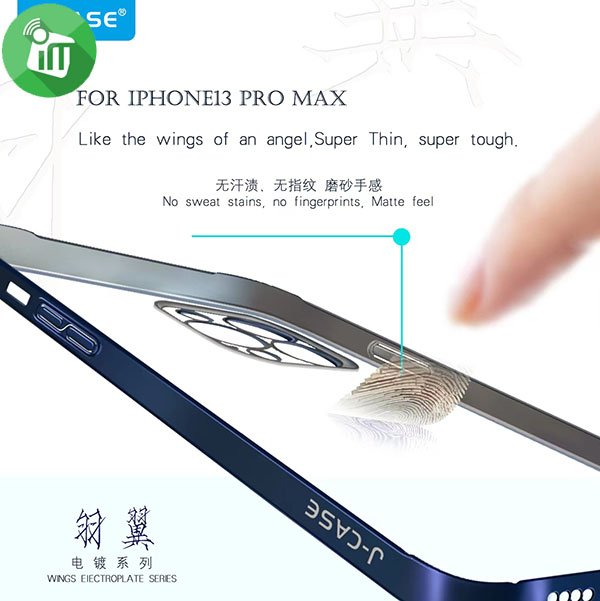 j-Case Phantom Series Matte Hard Lens Protection Case For iPhone 13 Pro