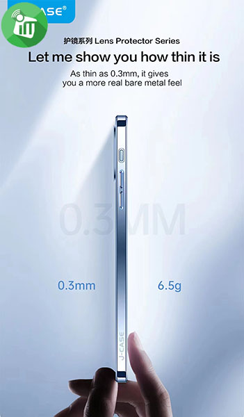 j-Case Classic Series Crystal TPU Lens Glass Protection Case iPhone 13 Pro