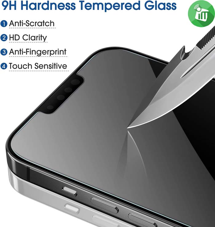 mocolo Glass Panels Premium Tempered Screen Protector For iPhone 13 mini