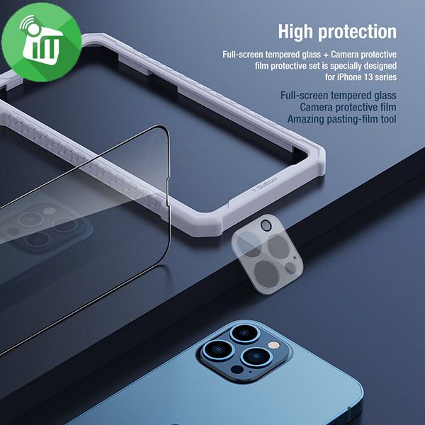 Nillkin 2-in-1 HD full Screen Tempered Glass iPhone 13 Pro