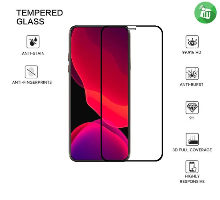 iScreen Glass 5D Full Glue Screen Protector For iPhone 12 Pro Max