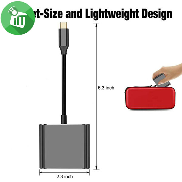 COTEetCI 83012 USB-C 3 in 1 Multiport HUB
