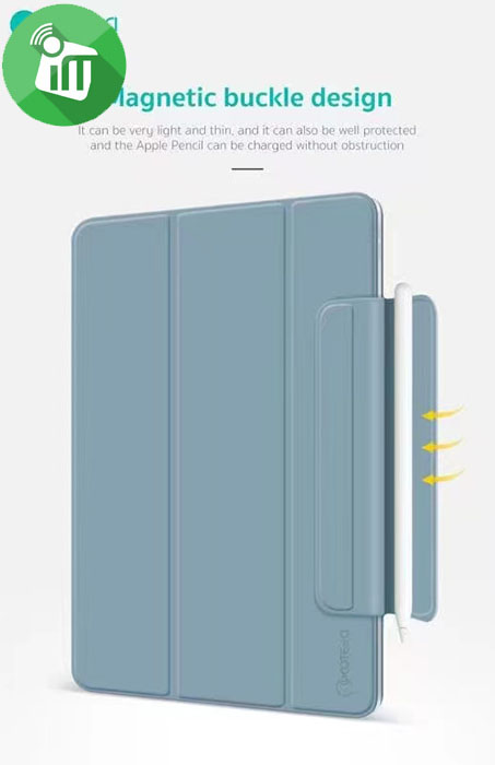 COTEetCI Tri-Fold Pen Slot Magnetic Buckle Case iPad mini 6 (2021)