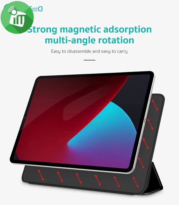 COTEetCI Tri-Fold Pen Slot Magnetic Buckle Case iPad mini 6 (2021)