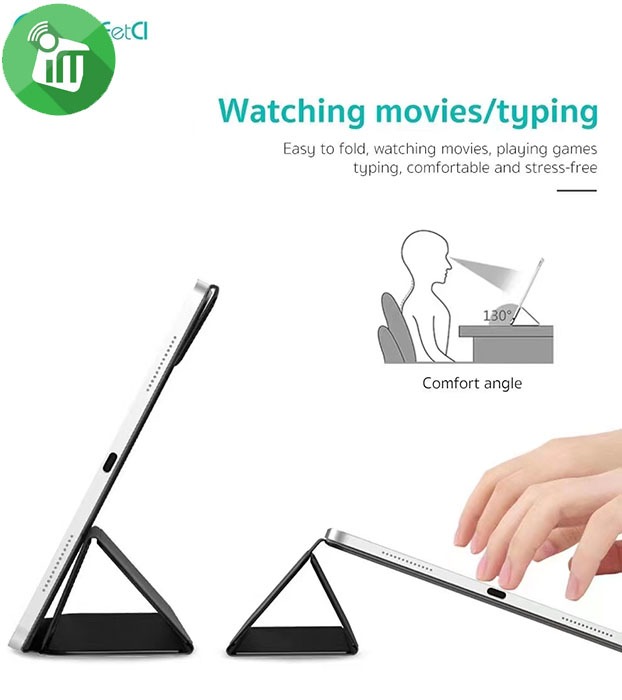 COTEetCI Tri-Fold Pen Slot Magnetic Buckle Case iPad mini 6 (2021)