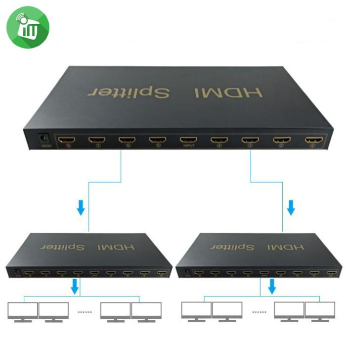 iPower EL-HS148D HDMI Splitter 1x8 Premium Quality 4K x 2K Supports 3D