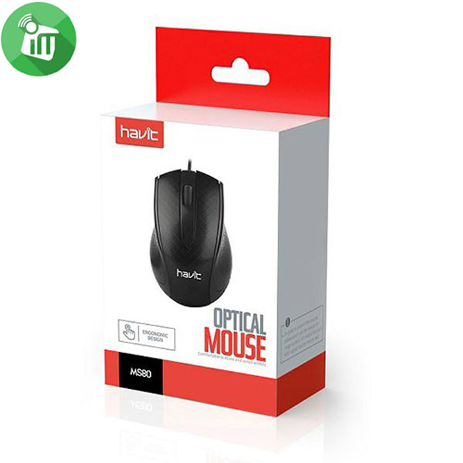 Havit MS80 Wired Mouse 1200DPI