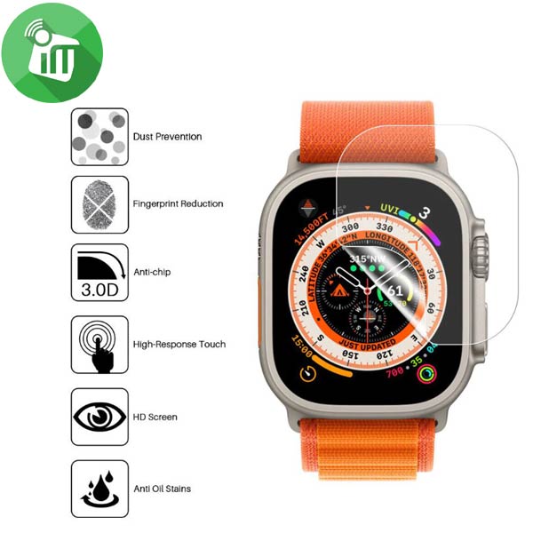 Vmax Invisible Film 5.0 Full Coverage TPU SCREEN PROTECTOR For iWatch Ultra 49mm