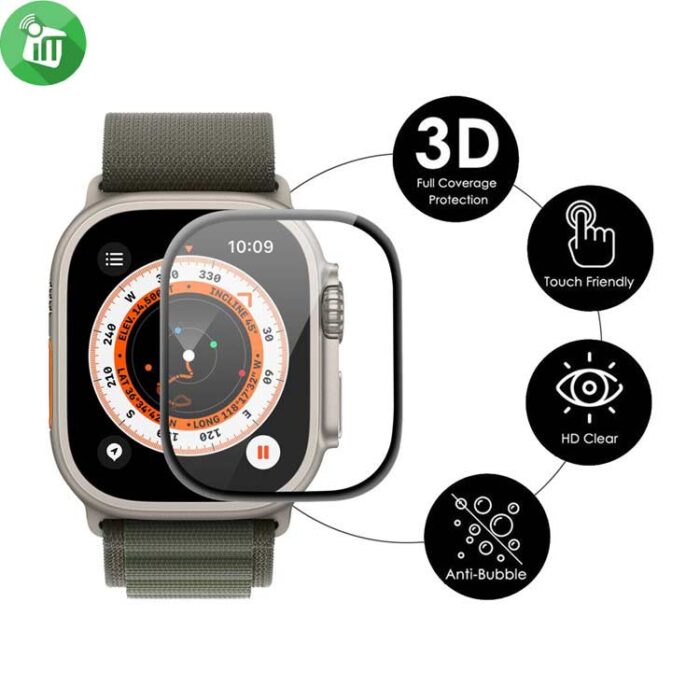 Vmax PMMA Film Full Coverage TPU SCREEN PROTECTOR For iWatch Ultra 49mm