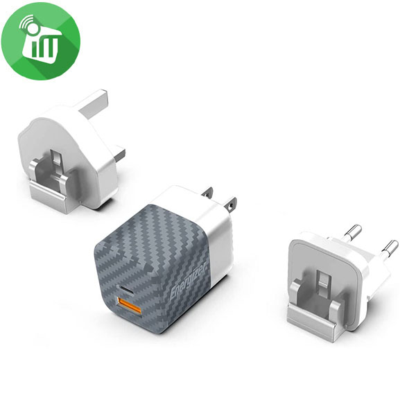 Energizer Ultimate Wall Charger PD 38W Multi 3 plugs EU/UK/US