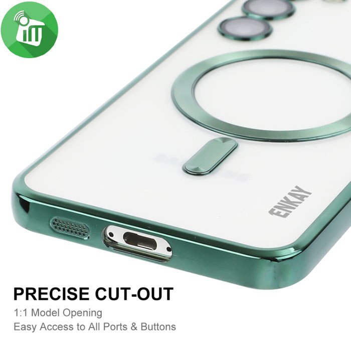 j-Case Magnetic Series Classic Crystal TPU Lens Protection Case For Samsung Galaxy S23