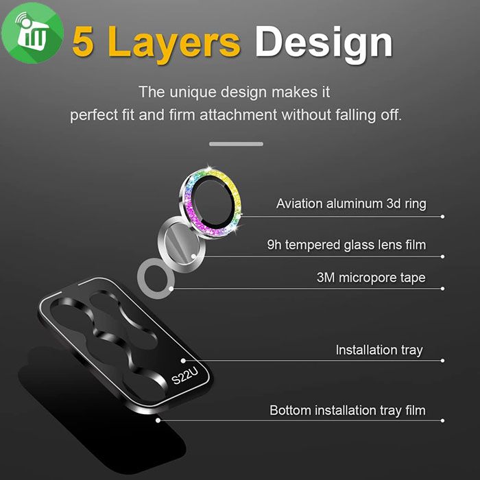 KuZoom SAPPHIRE Diamond Camera Lens Glass For Samsung Galaxy S23 Ultra