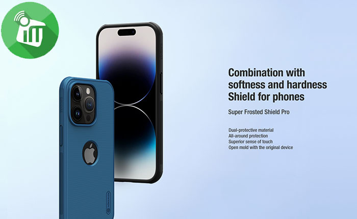 Nillkin Super Frosted shield Pro case iPhone 14 Pro Max (With Logo Cutout)