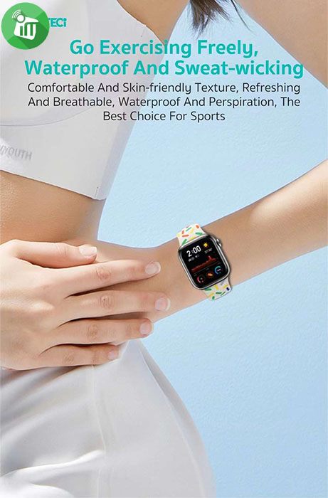 COTEetCI W109 Rainbow Edition Sports Band For iWatch (42/44/45/49mm)