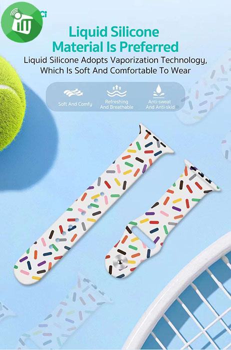 COTEetCI W109 Rainbow Edition Sports Band For iWatch (42/44/45/49mm)