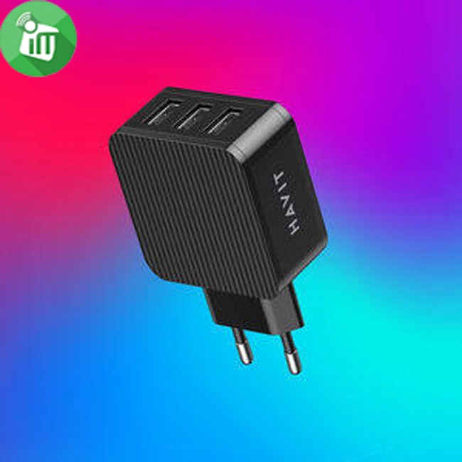 Havit UC117 Fast Wall 3 Port USB-A Travel Charger