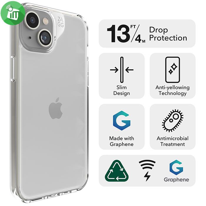 Zagg Crystal Palace Case iPhone 15