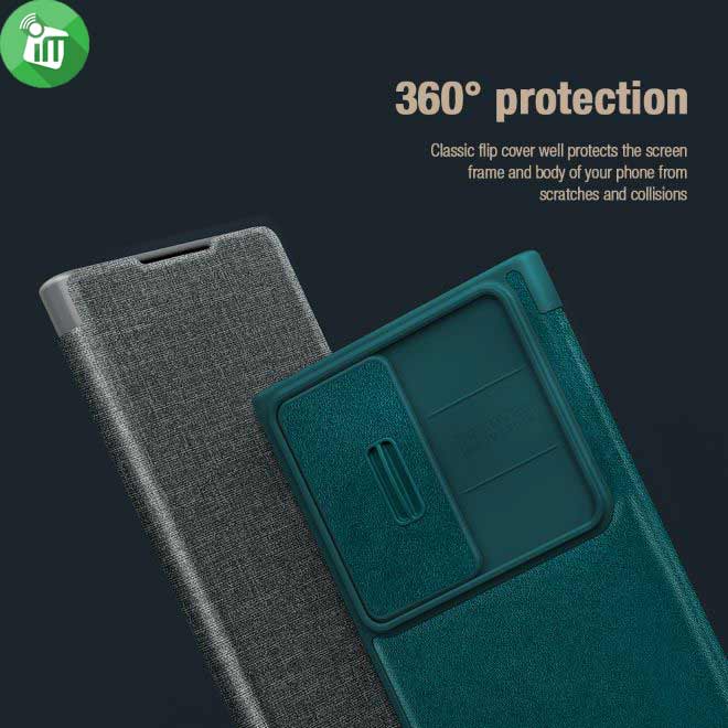 Nillkin Qin Pro Plain Leather + Cloth Case Samsung Galaxy S23 Ultra