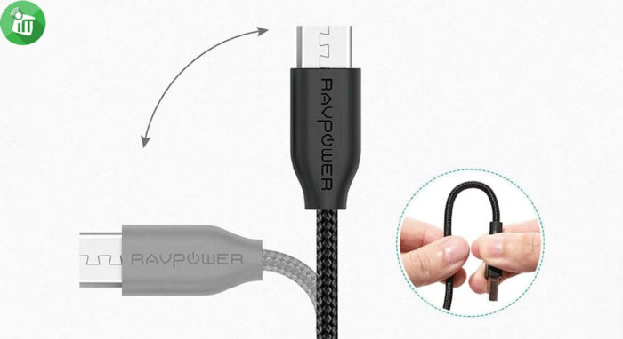 RAVPower RP-CB016 USB-A to Micro Kevlar Braided Cable (0.9m/3ft)