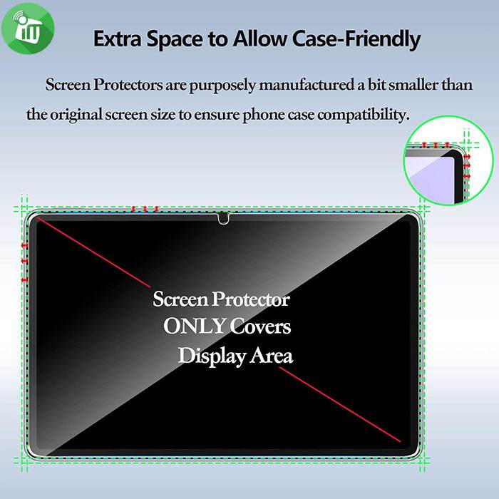 VMAX Tempered Glass Screen Protector 0.33MM 2.5D Normal Series For Lenovo Tab P12