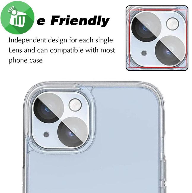 Vmax 3D Camera Lens Glass Screen For Back Camera iPhone 15/15 Plus