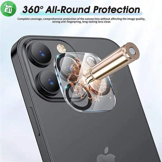 Vmax 3D Camera Lens Glass Screen For Back Camera iPhone 15 Pro-15 Pro Max