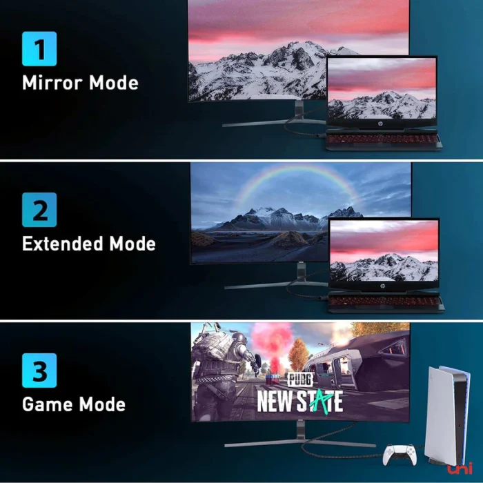 uni HDMI 2.1 SCREEN Superior 8K60Hz Braided Cable (2M6.6ft)