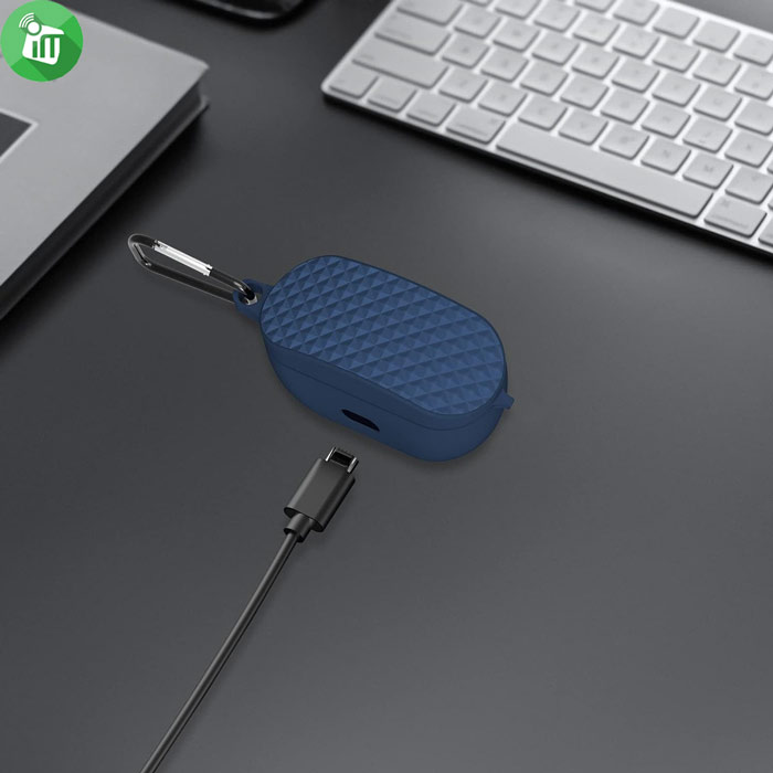 Pod Pocket Silicone Cover For JBL Wave 100TWS with Keychain 