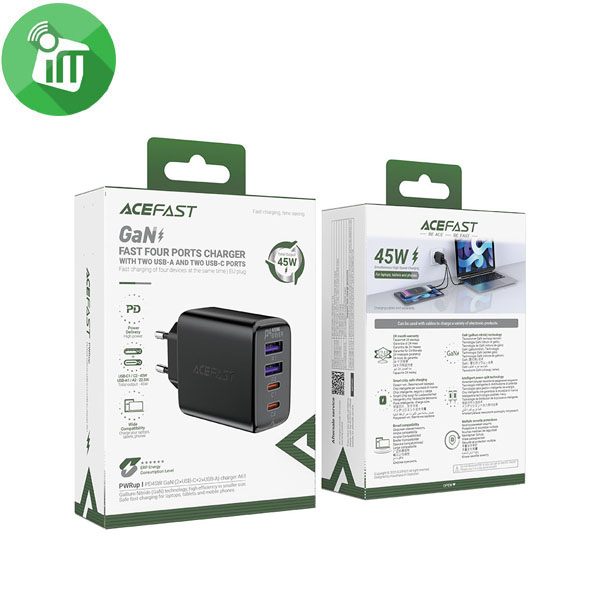 ACEFAST A61 PD 45W GaN 4 Port Fast Wall Charger