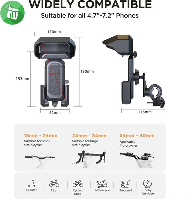 Bicycle Stand Phone Holder Z02+ZXC05