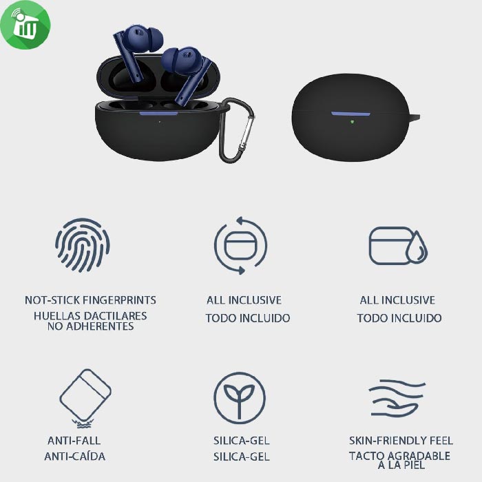 Pod Pocket Silicone Cover Realme Buds Air 5 Pro With Keychain