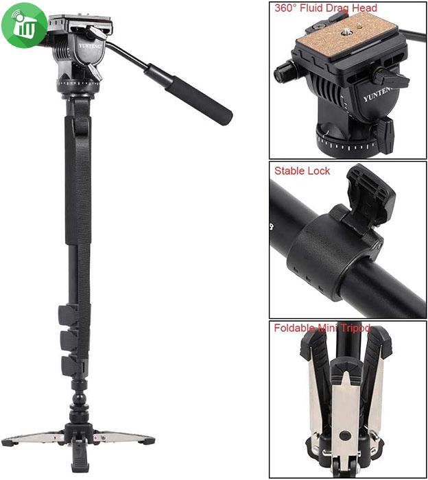 Yunteng VCT-588 Digital Tripod Camera (166cm)