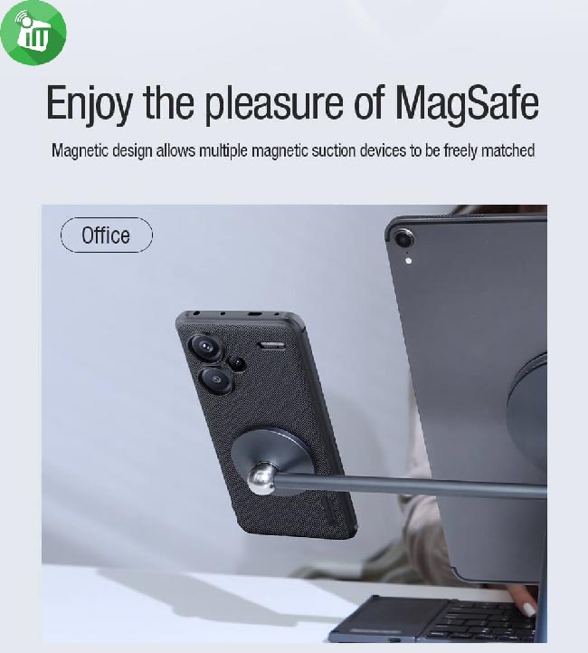 Nillkin Super Frosted Shield Pro Magnetic Case Xiaomi Redmi Note 13 Pro Plus 5G