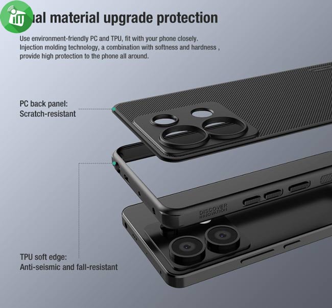 Nillkin Super Frosted shield Pro Case Xiaomi Redmi Note 13 Pro 5G