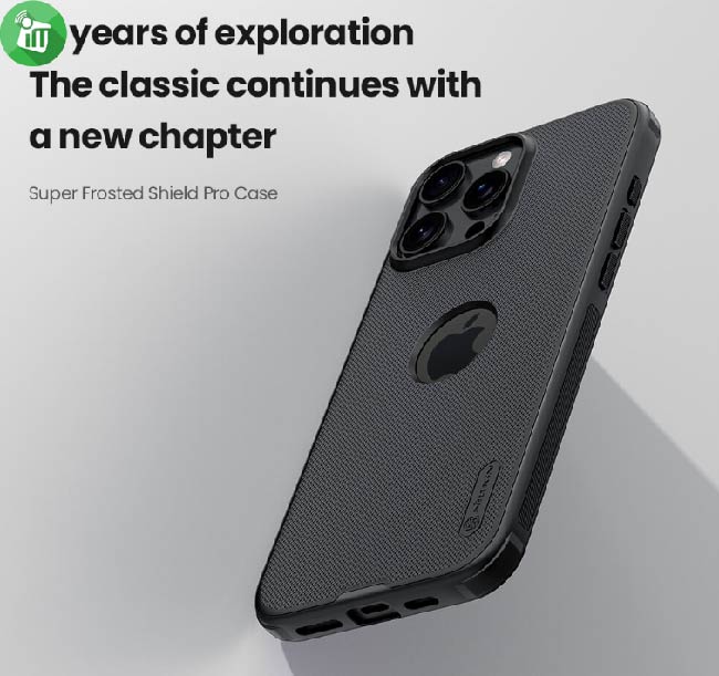 Nillkin Super Frosted shield Pro case iPhone 15 Pro Max (With Logo Cutout)