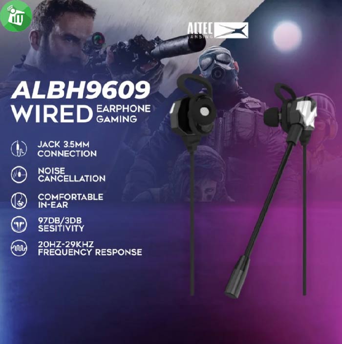 ALTEC ALBH9609 In-Ear Gaming Wired Earphone