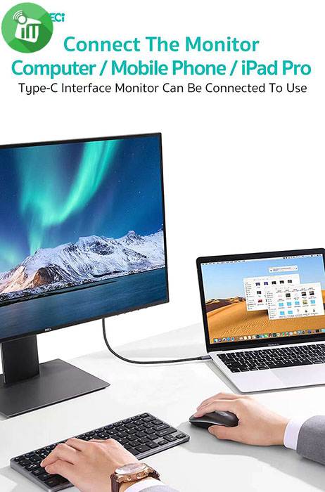 COTEetCI 87308 USB-C 3.2 Gen 2 Full Function 4K/60Hz PD 240W Cable (1m)