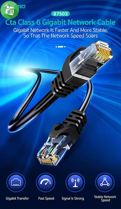 COTEetCI 87503 CAT6 Ten Gigabit Network Cable (1m)
