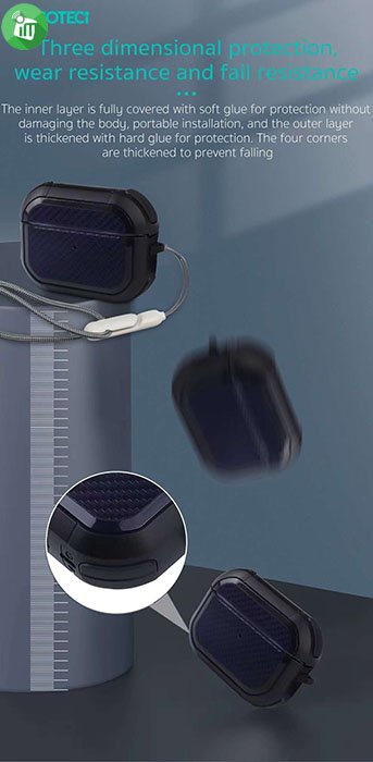 COTEetCI AP50 Armor Carbon Fiber Case Airpods Pro 2-1