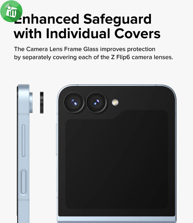 KuZoom AR invisible Camera Lens Glass Samsung Galaxy Z Flip6 5G