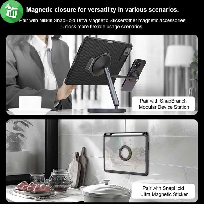 Nillkin CamShield Pad Magnetic Case iPad Air 4th/5th/6th (2020-2024)/iPad Pro 11 (2018-2022)Nillkin CamShield Pad Magnetic Case iPad Air 4th/5th/6th (2020-2024)/iPad Pro 11 (2018-2022)