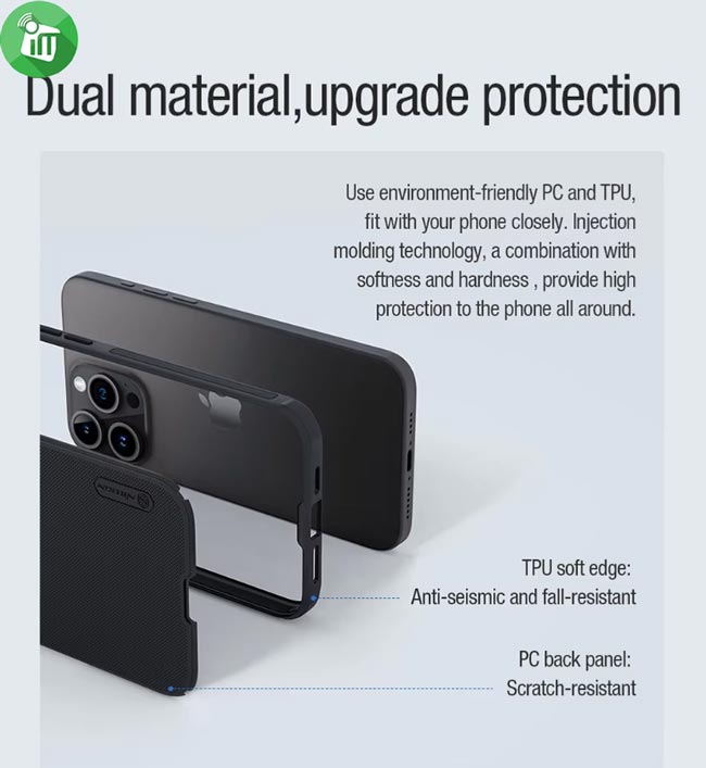 Nillkin Super Frosted Shield Pro Magnetic Case iPhone 16 Pro Max