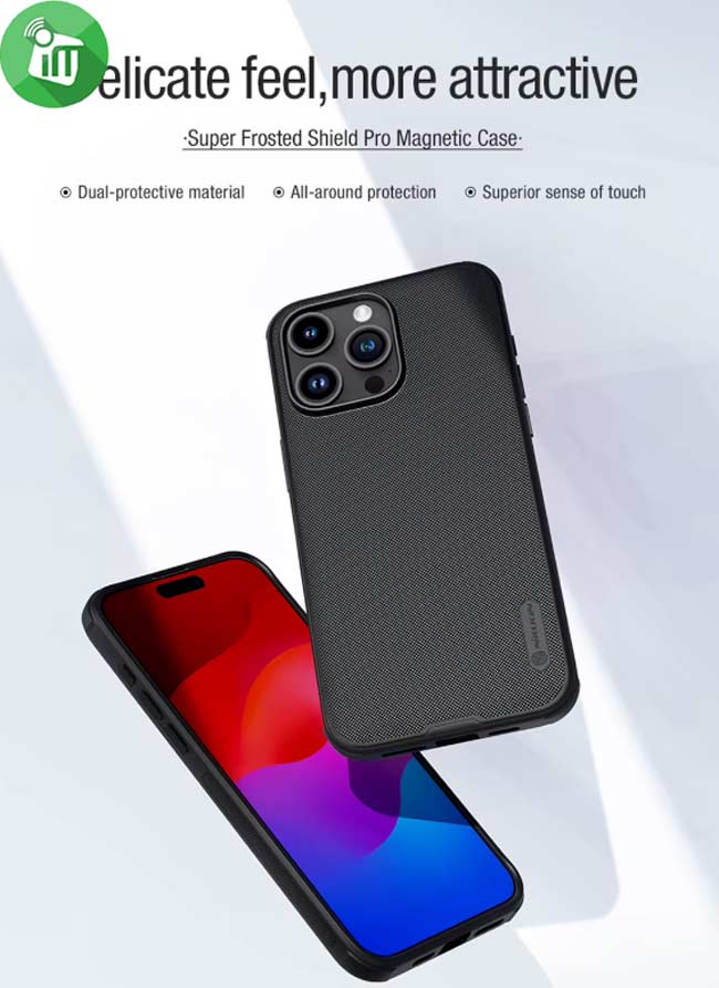 Nillkin Super Frosted Shield Pro Magnetic Case iPhone 16 Pro Max