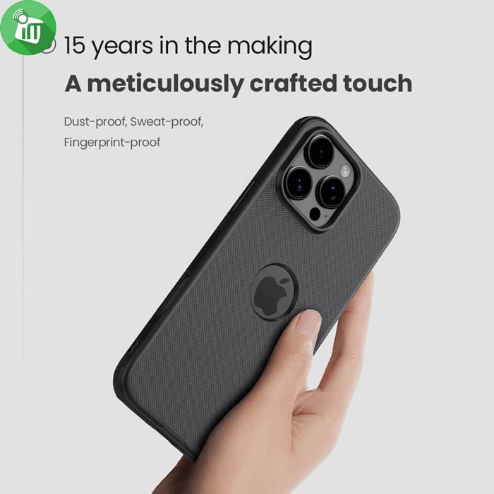 Nillkin Super Frosted shield Pro Case iPhone 16 Pro Max (With Logo Cutout)